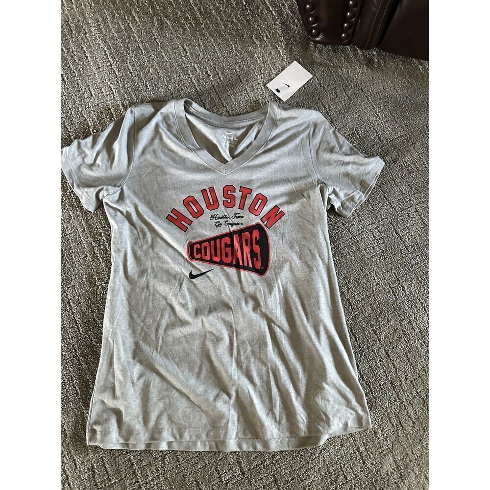 NWT Women's Nike Dri-fit Vneck Tshirt - Houston Cougars - Medium